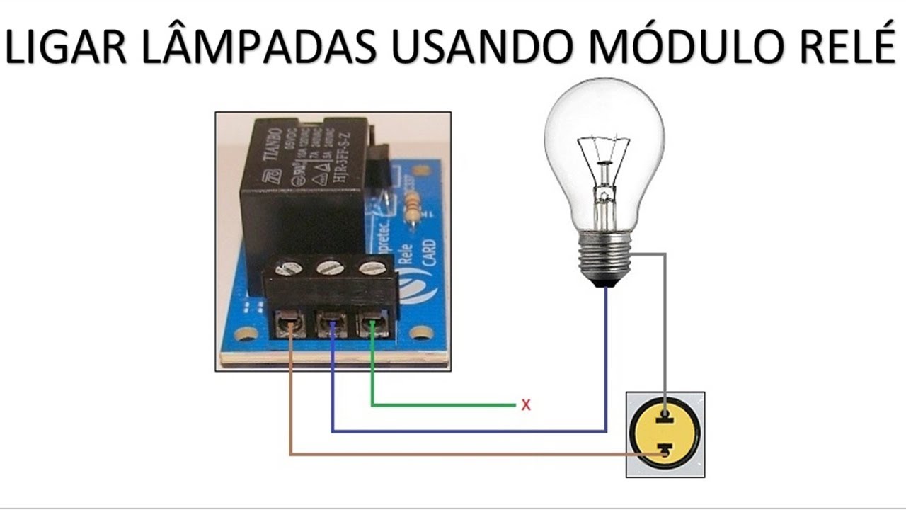 Ligar lampada com rele