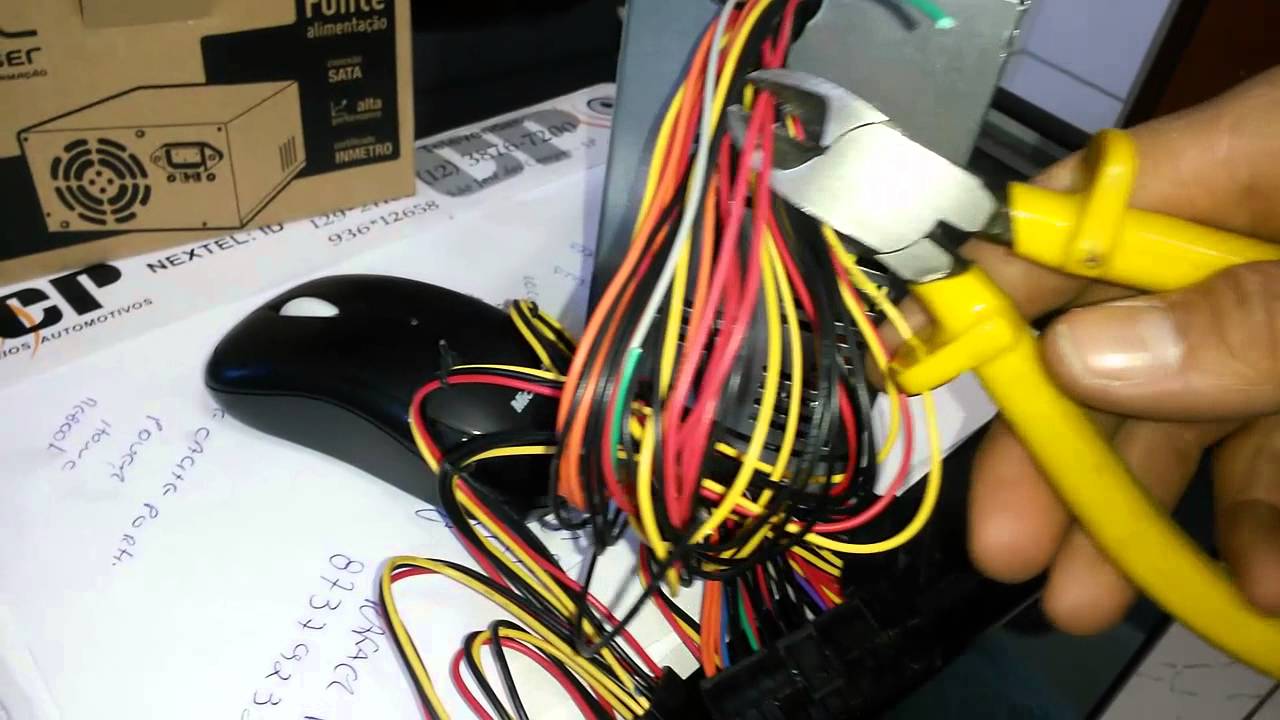 Como ligar um radio automotivo na fonte de pc