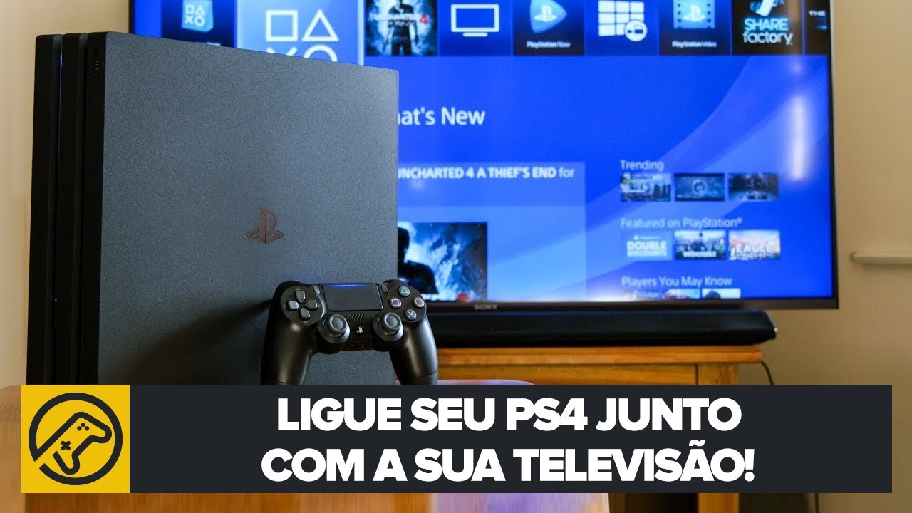 Como ligar ps4 a tv