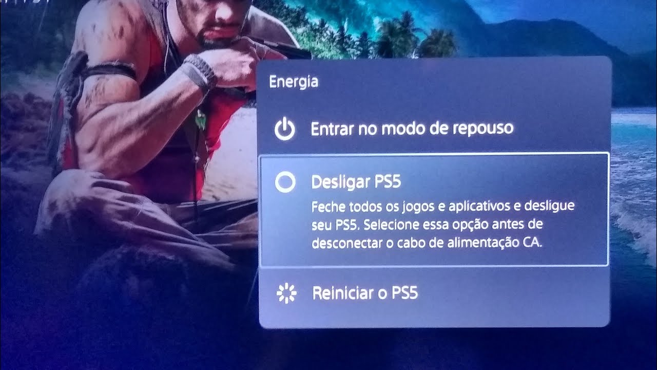 Como desligar ps5 no controle
