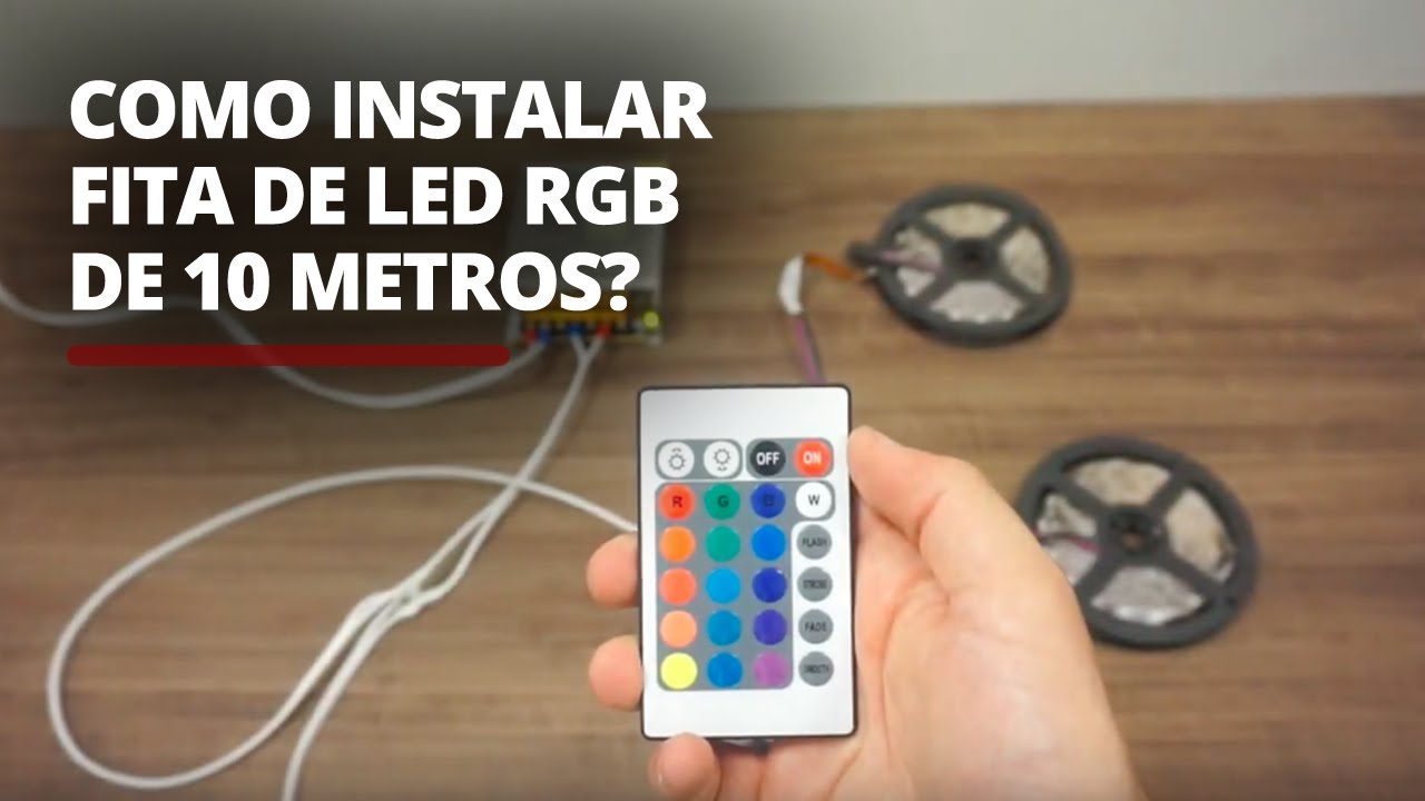 Ligar fita led rgb