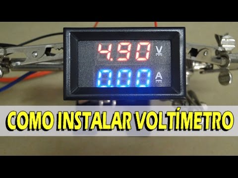 Como ligar amperimetro digital