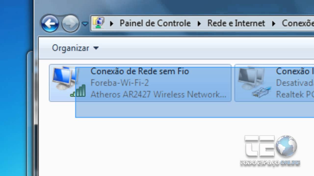 Não consigo ligar a rede wireless windows 7