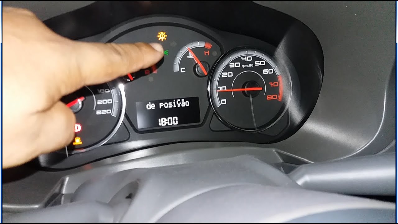 Aviso para desligar as luzes