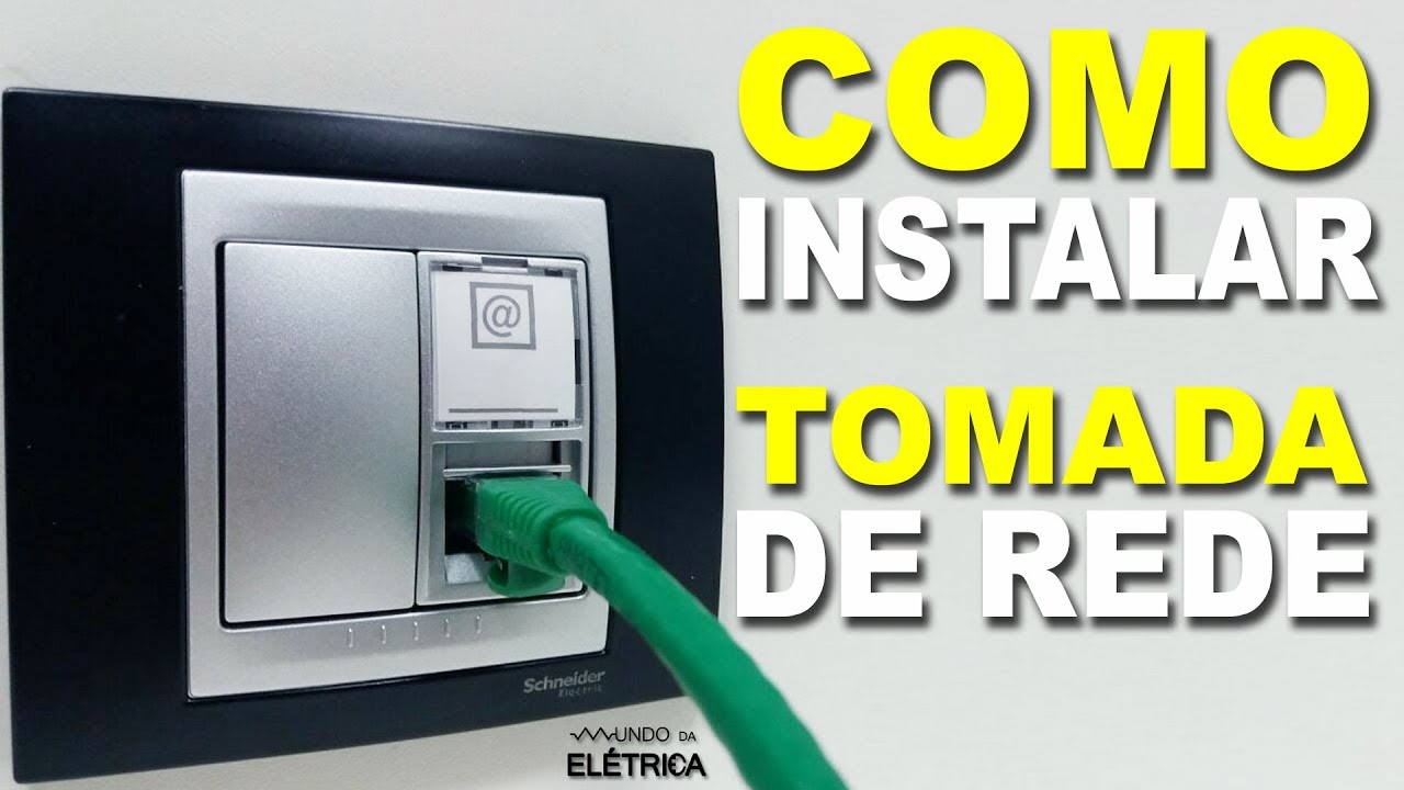 Como ligar cabo de rede na tomada
