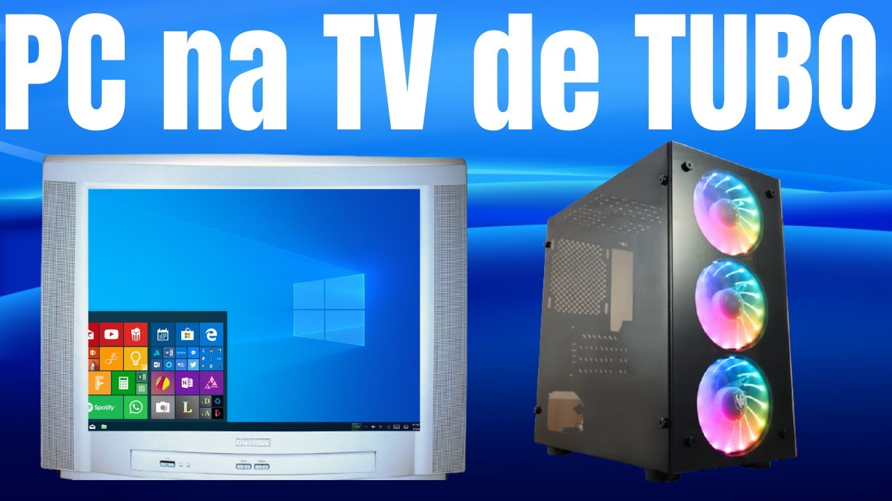 Ligar pc a tv antiga