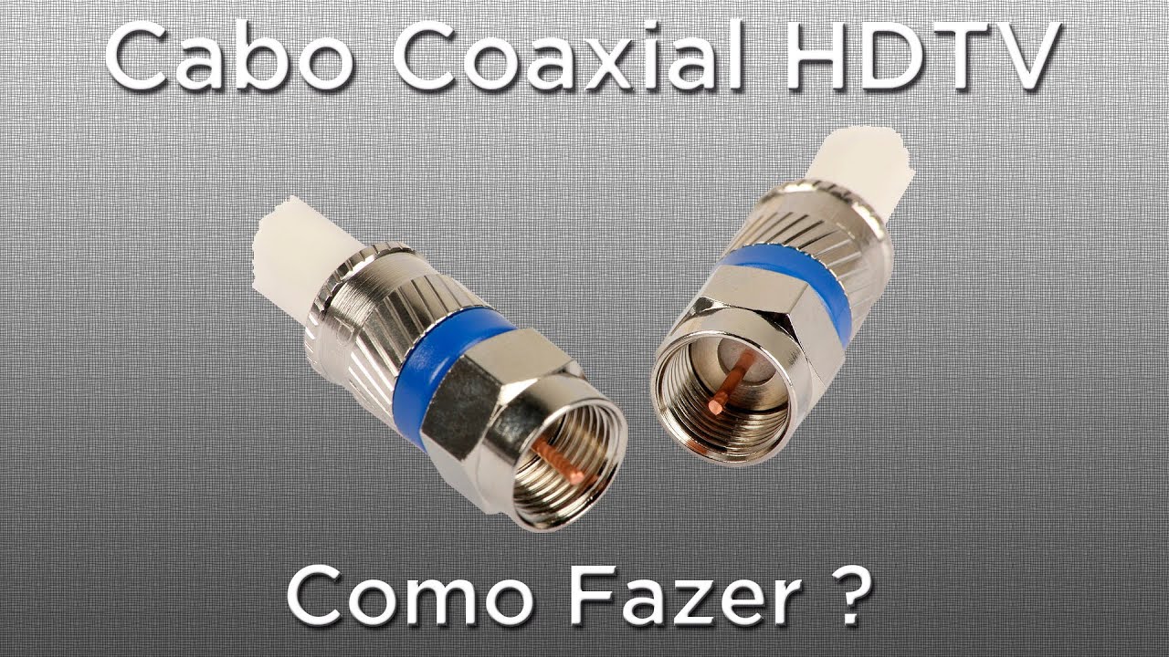 Como ligar cabo coaxial a tv
