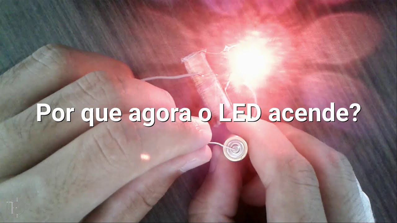 Ligar led com pilha 1 5v
