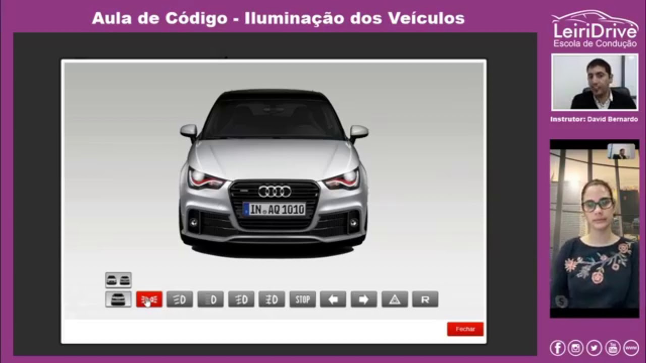 Devo ligar as luzes de cruzamento