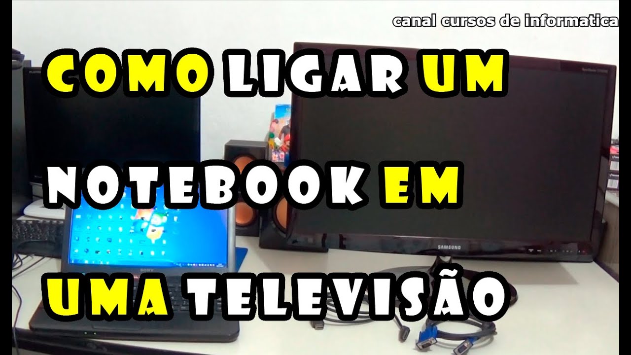 Como ligar vga na tv