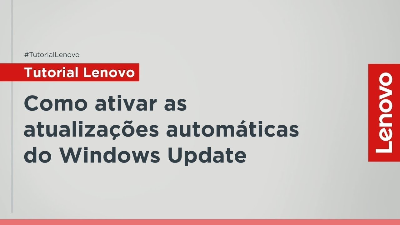 Como ligar o windows update