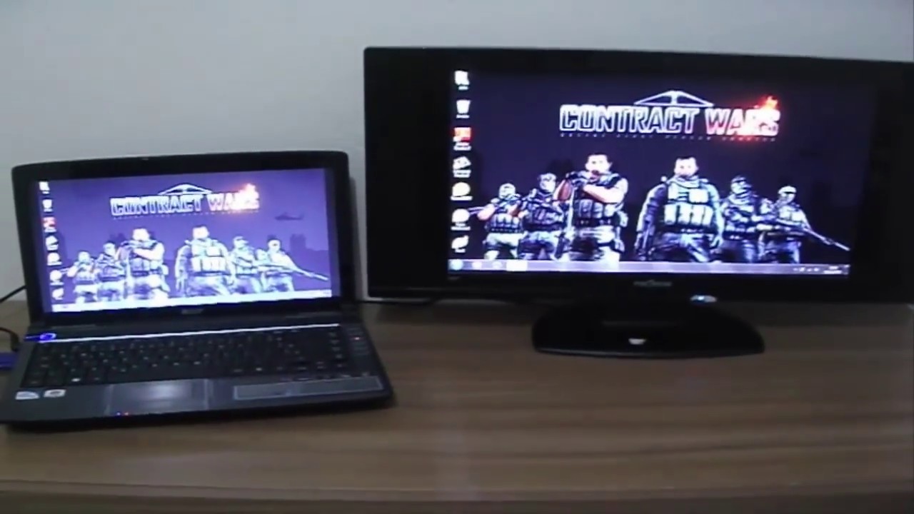Como ligar pc fixo a monitor de portatil