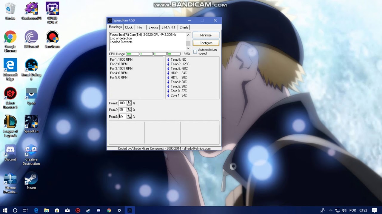 Desligar ventoinha portatil