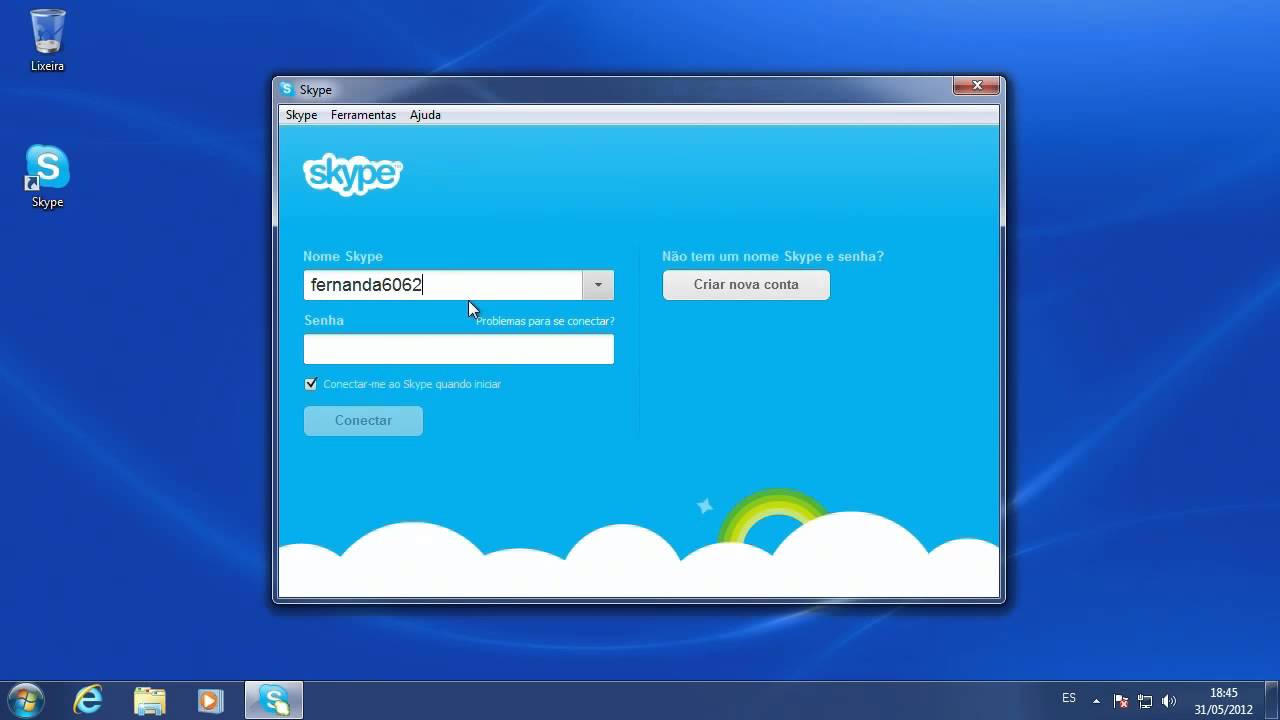 Como ligar pelo skype