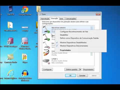 Como ligar um microfone no pc