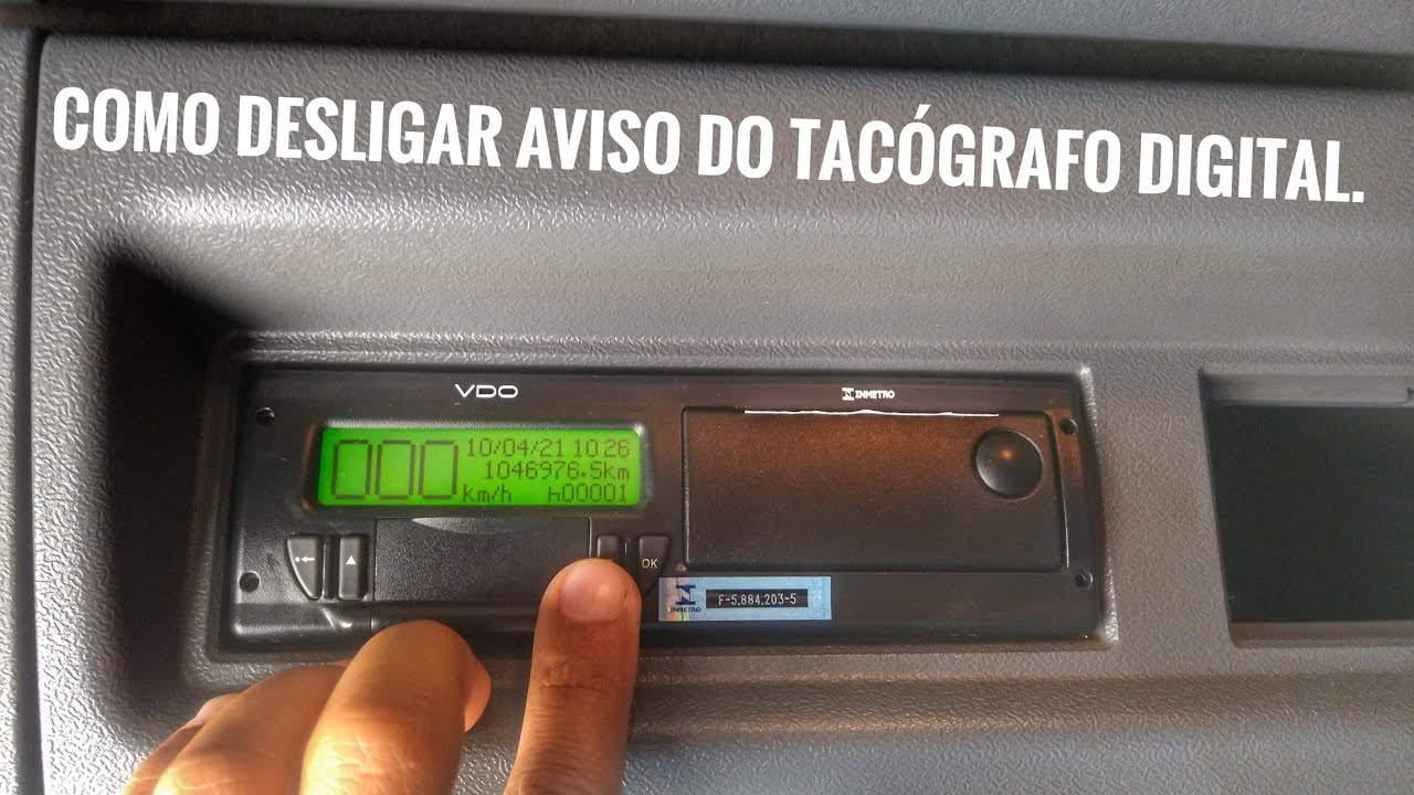 Como desligar tacografo digital