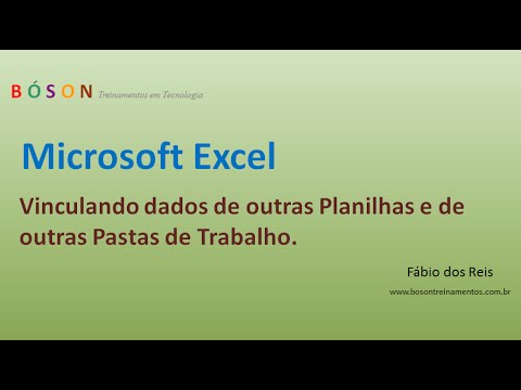 Ligar dados entre folhas excel