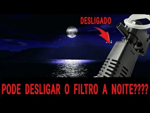 Posso desligar o filtro do aquario a noite