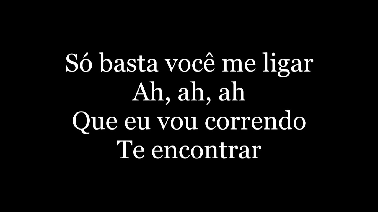 Basta você me ligar letra
