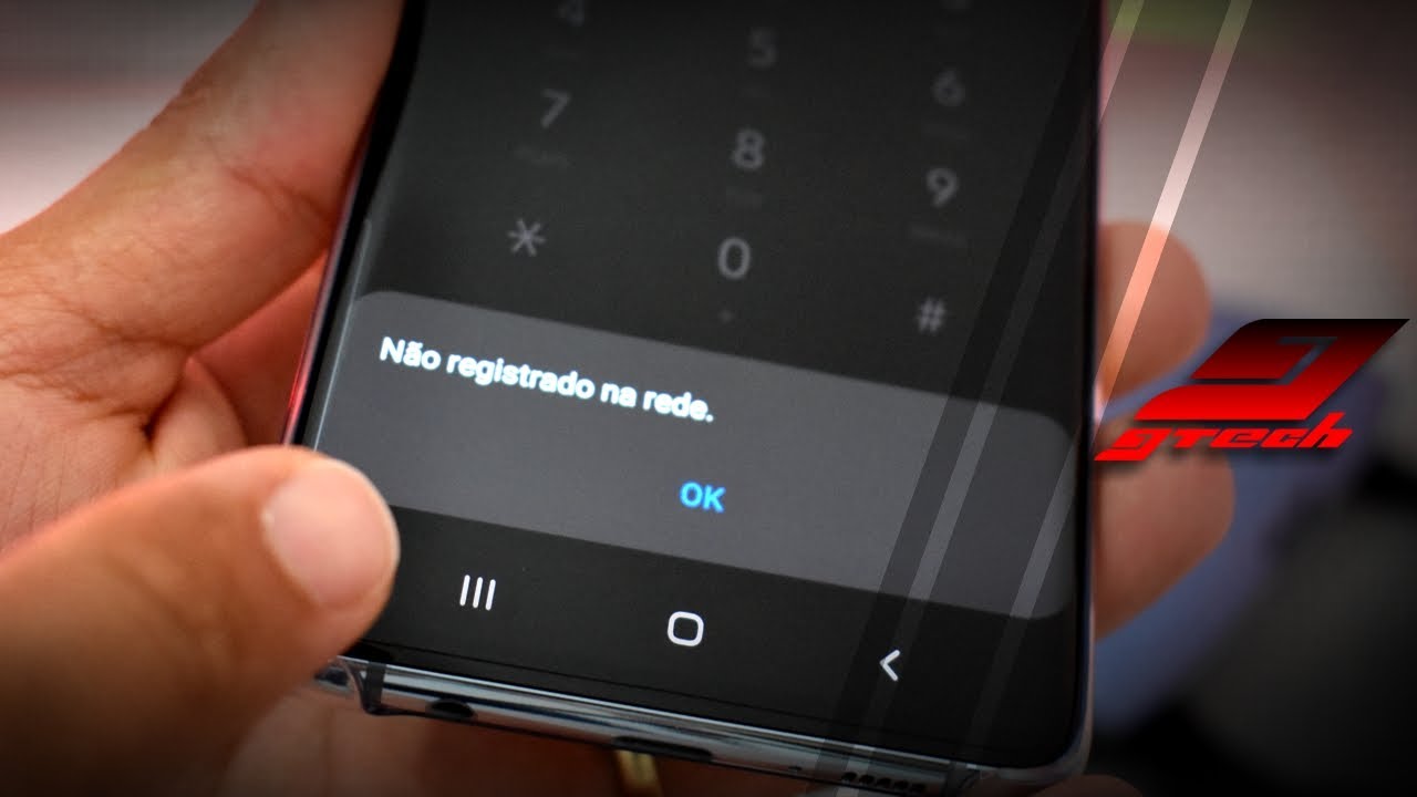 Quando tento ligar aparece nao registrado na rede
