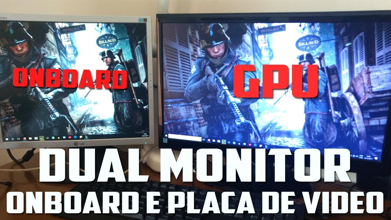 Ligar dois monitores vga